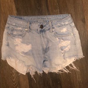 Denim shorts